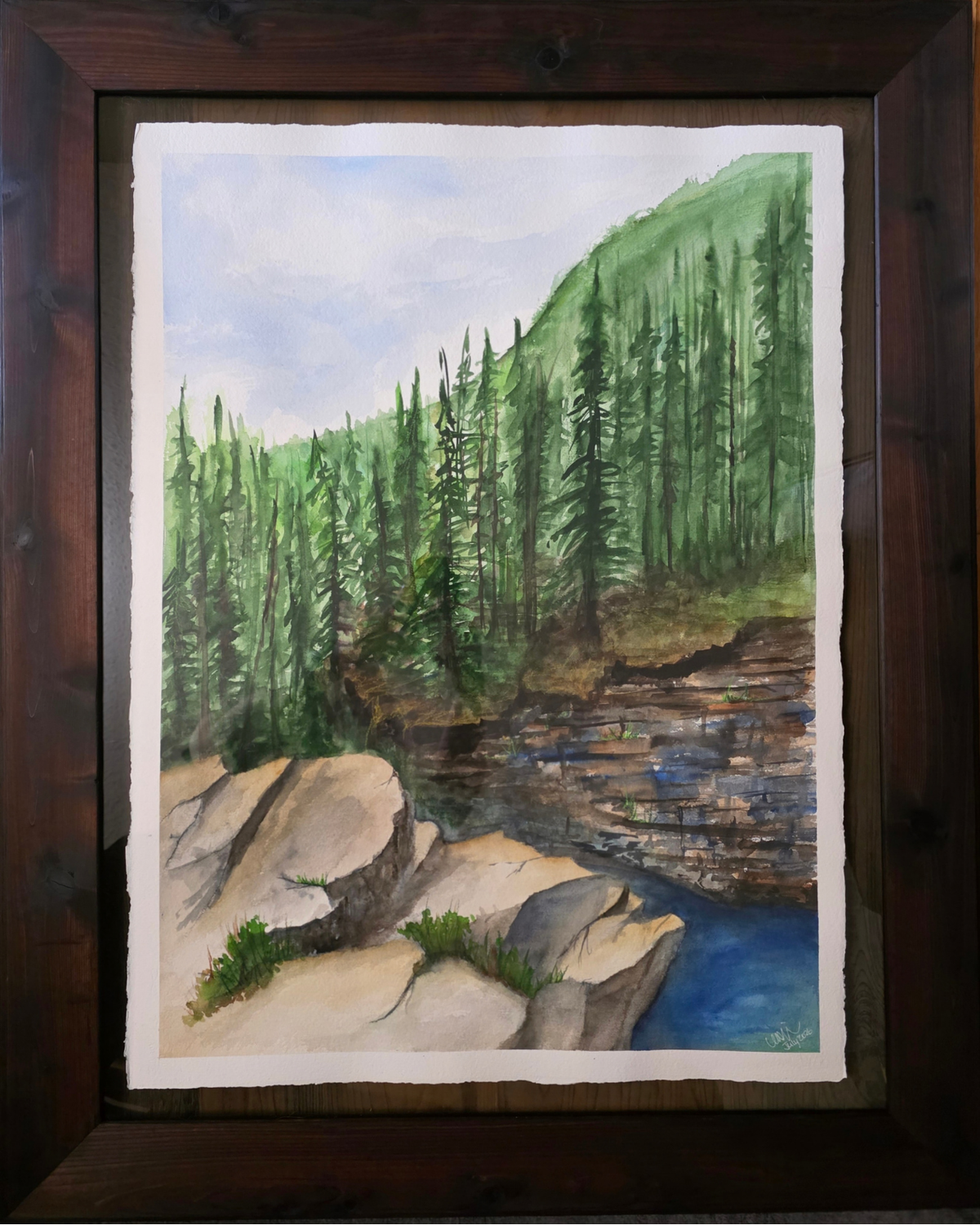 After the Falls — Original Watercolour