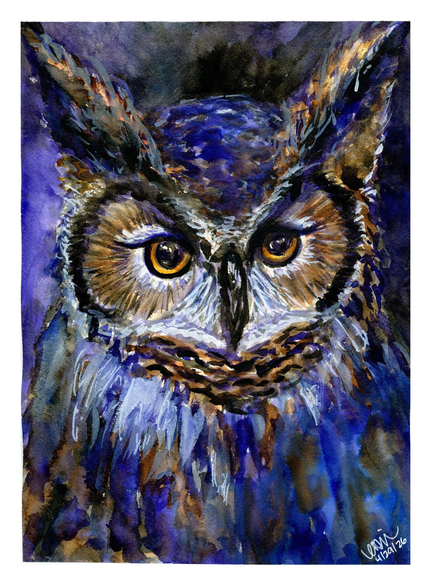 The Watcher - Original Watercolour