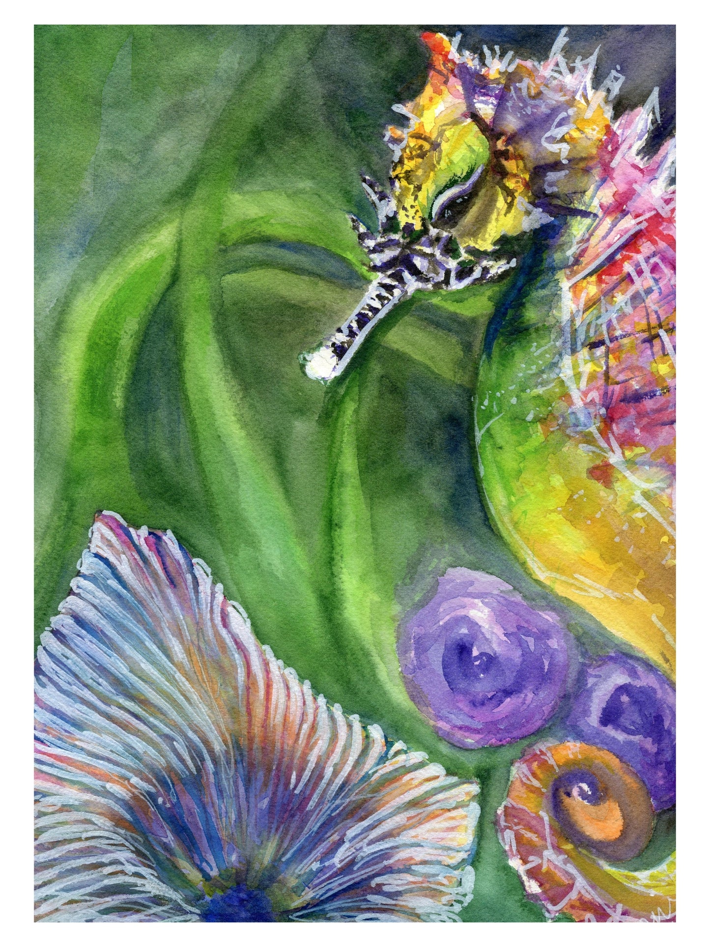 Tethered - Form; Original Watercolour