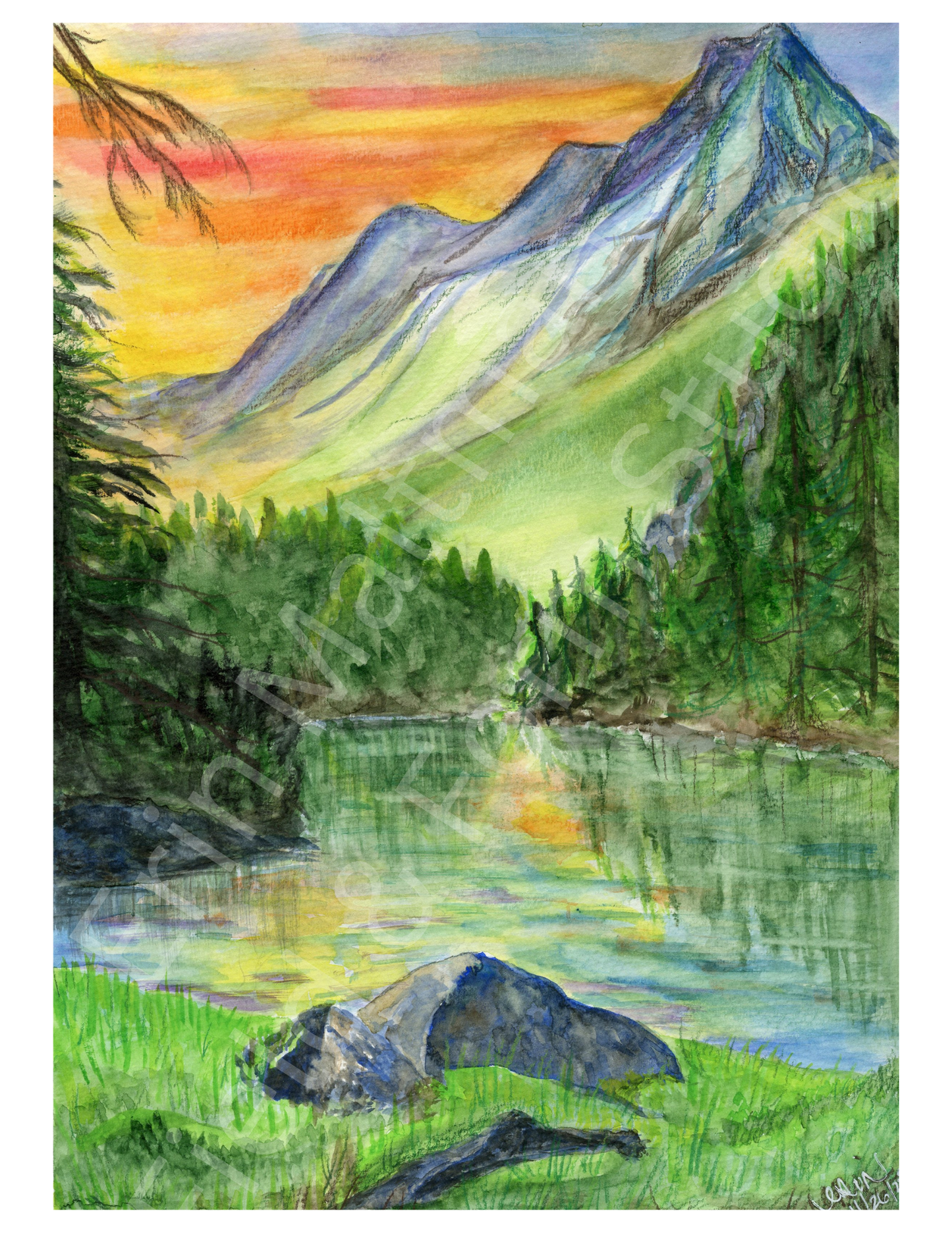 Peaceful Sunset - Fine Art Print