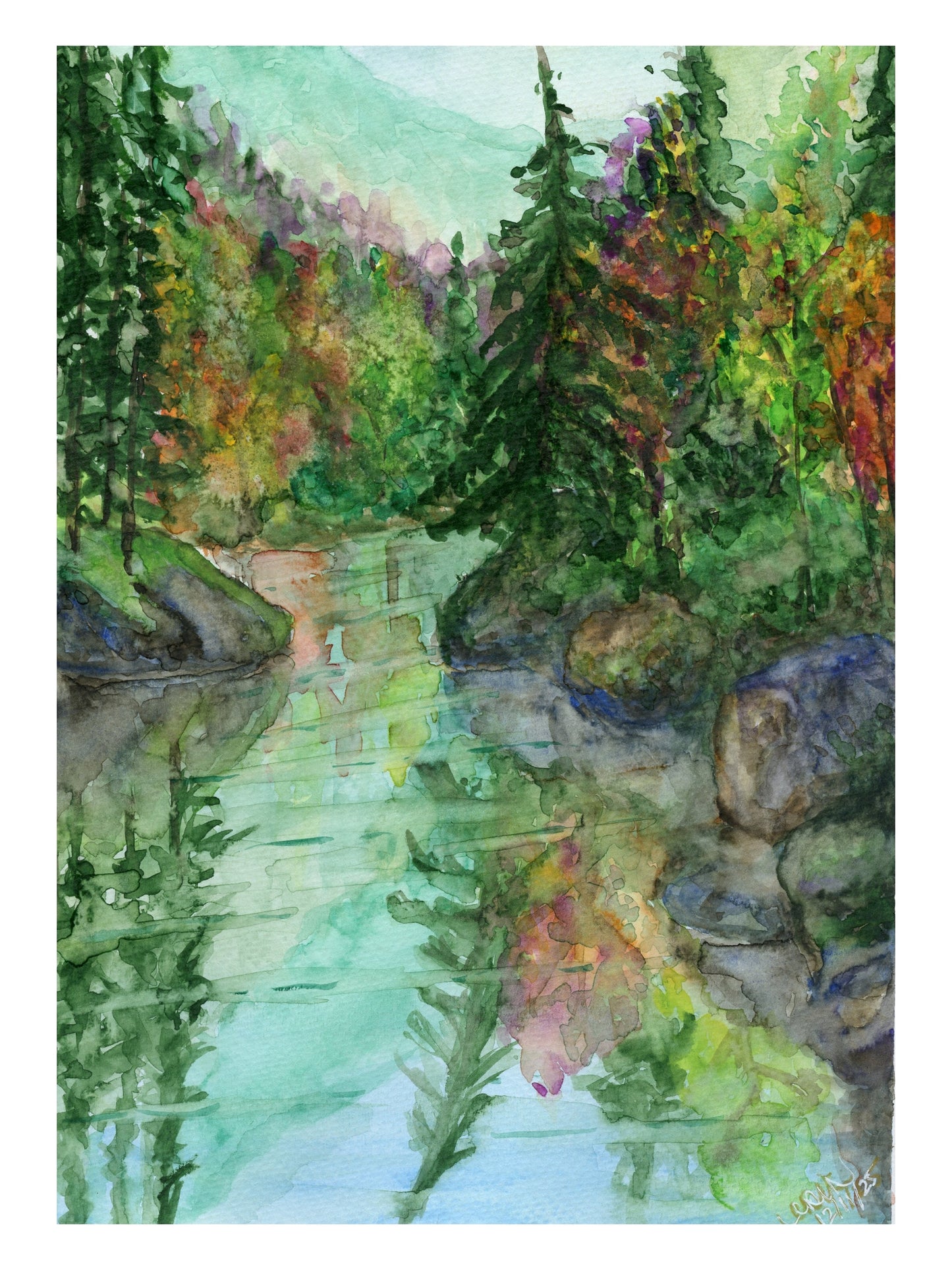 Reflection - Original Watercolour