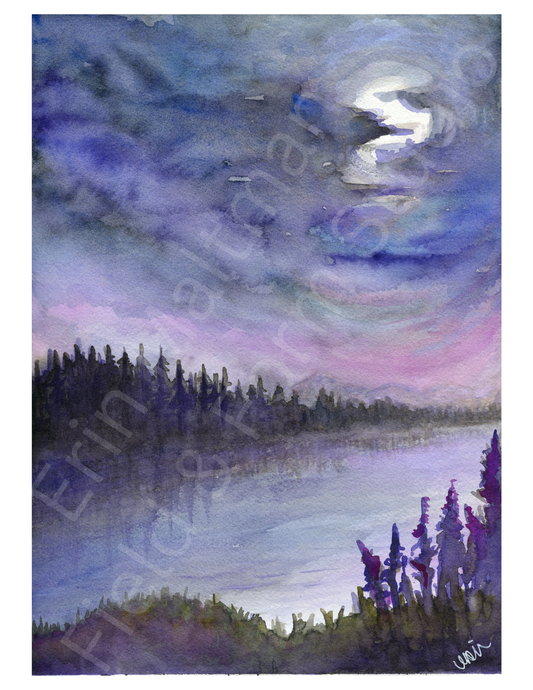 Threshold - Field; Original Watercolour